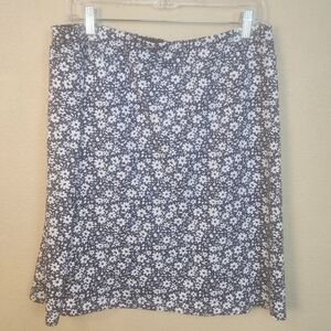 Coorun Navy And White Floral Women's Skort XL (5732)